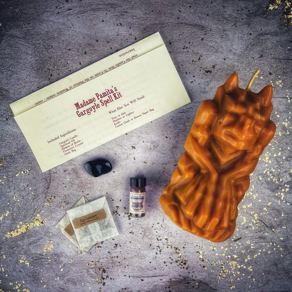 Gargoyle Protection Candle Spell Kit - Northern Magick Supplies