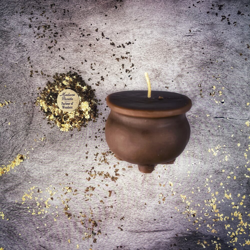 Beeswax Cauldron of Magick Spell Candle - Northern Magick Supplies