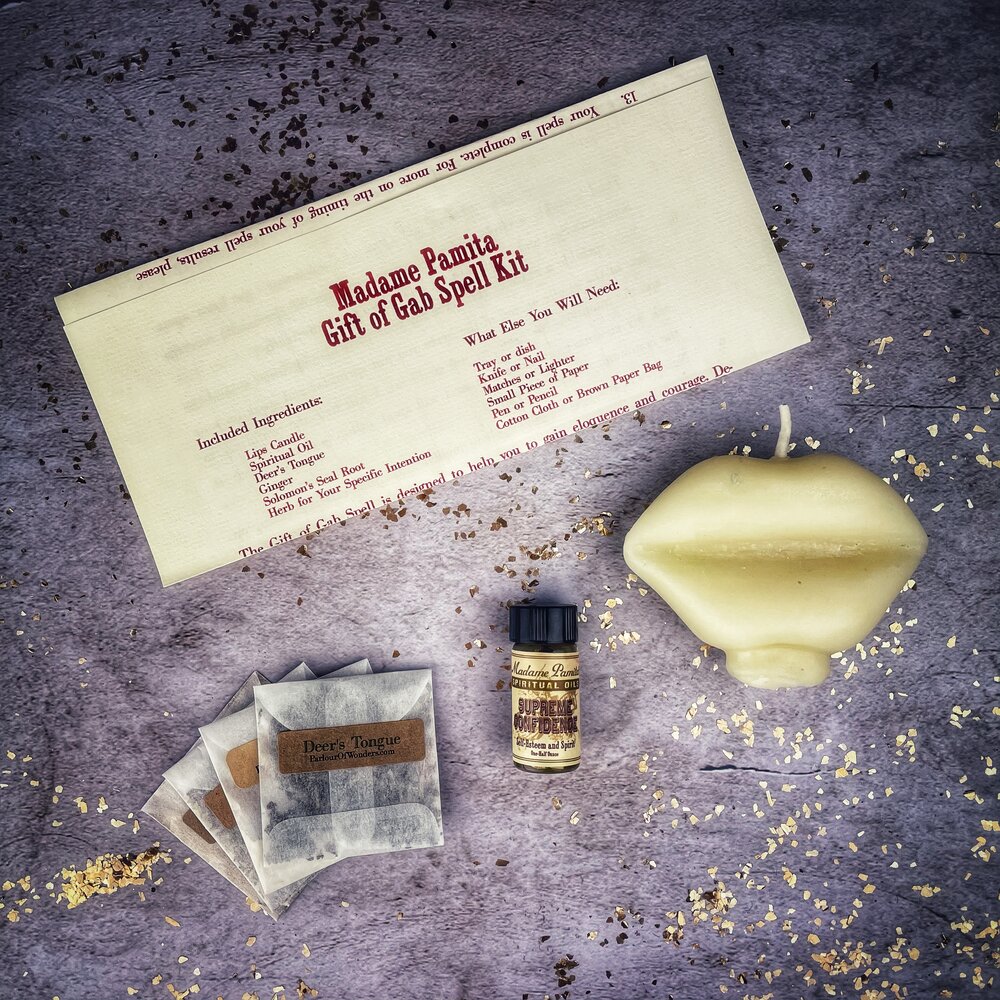 Gift of Gab Candle Spell Kit - Northern Magick Supplies