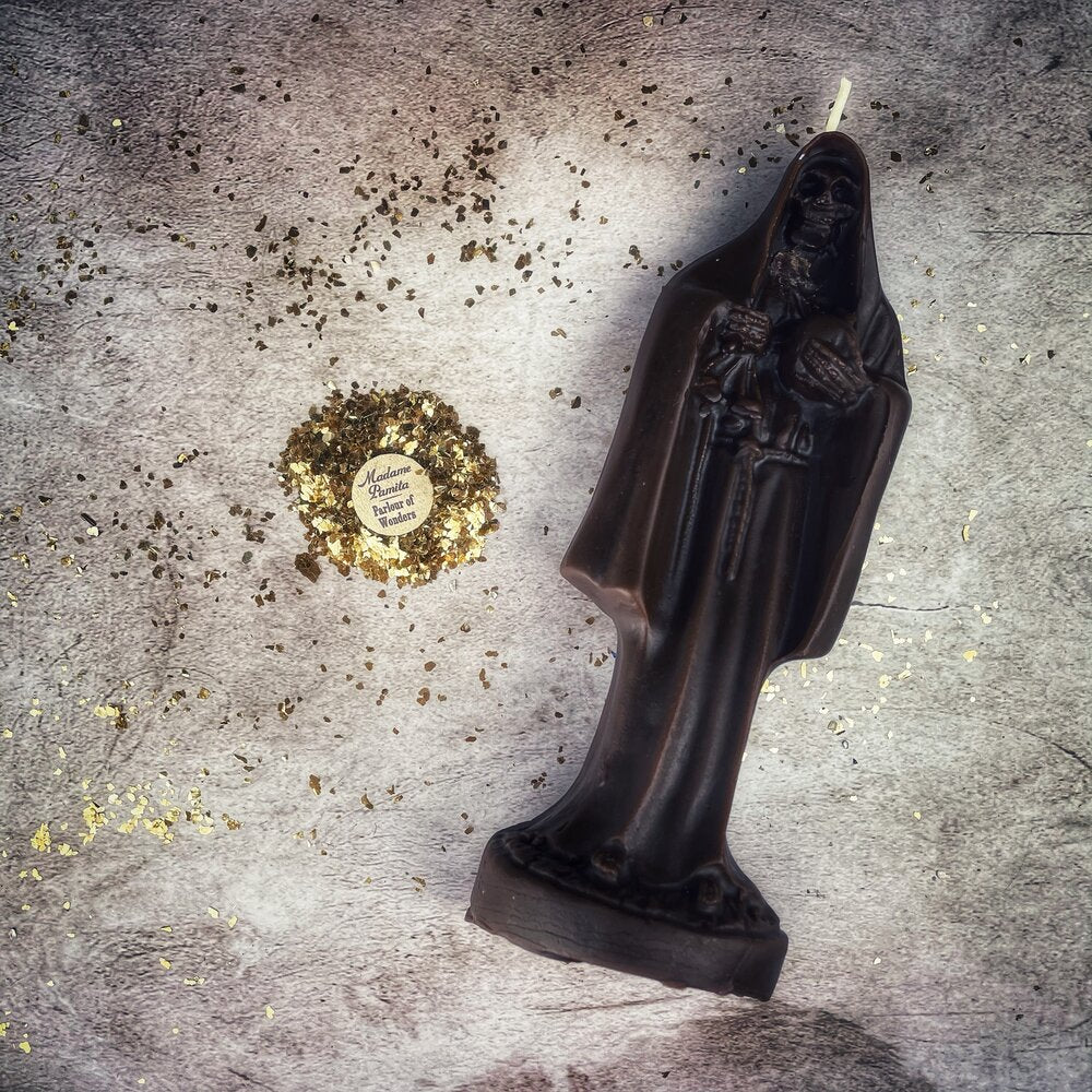 Beeswax Santa Muerte Spell Candle - Northern Magick Supplies