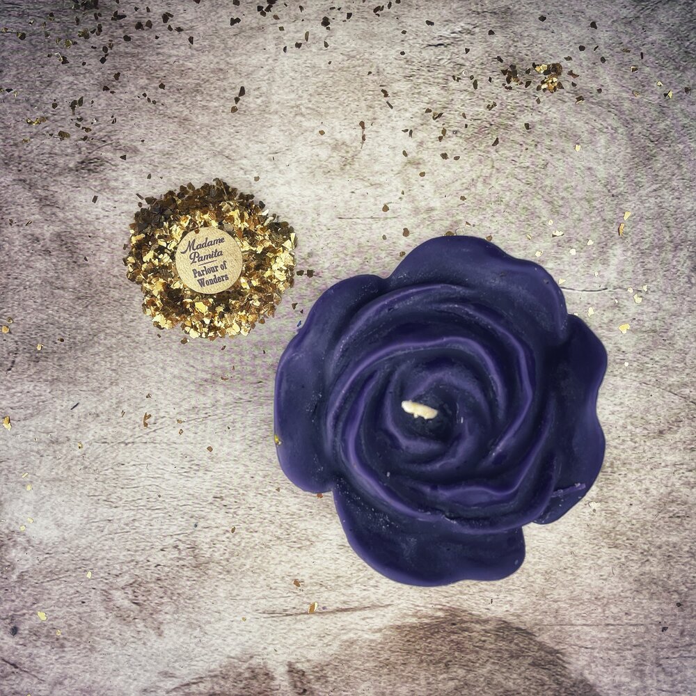 Beeswax Rose Romance Spell Candle - Northern Magick Supplies