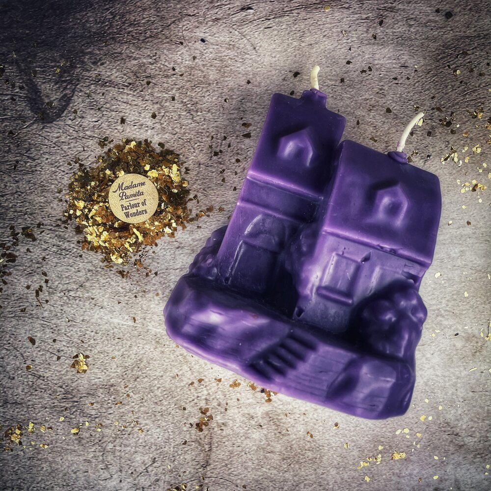 Beeswax Happy House Spell Candle - Northern Magick Supplies
