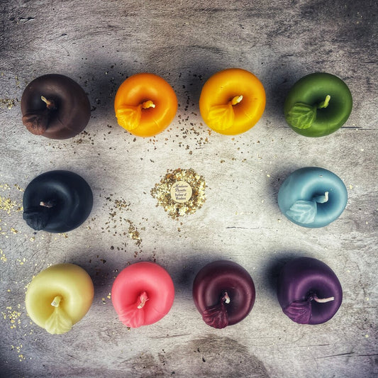 Beeswax Apple of Avalon Spell Candle - Northern Magick Supplies