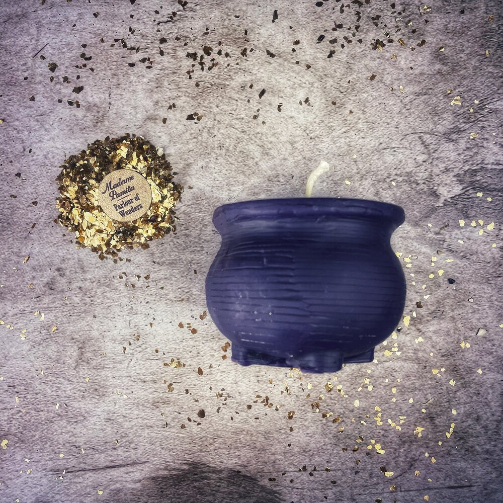 Beeswax Cauldron of Magick Spell Candle - Northern Magick Supplies
