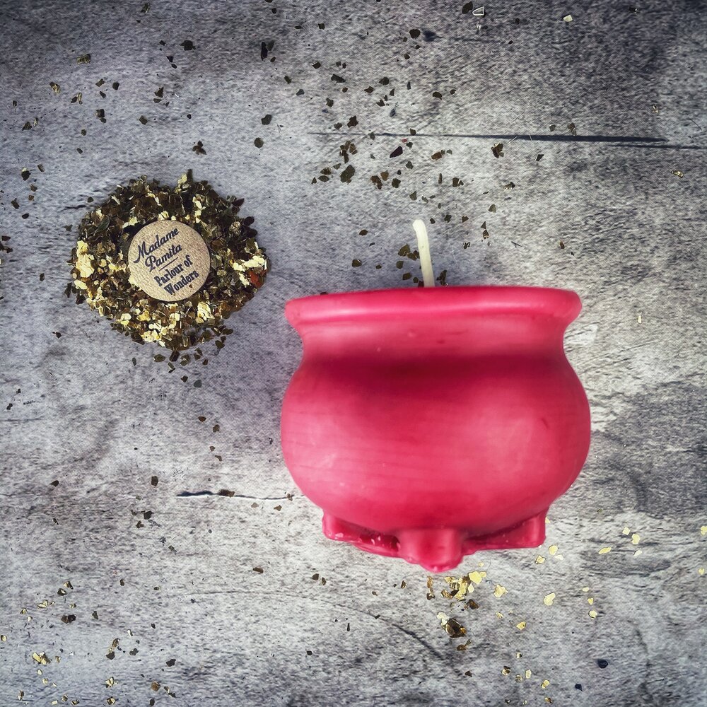 Beeswax Cauldron of Magick Spell Candle - Northern Magick Supplies