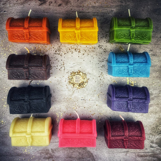 Beeswax Treasure Chest Spell Candle - Northern Magick Supplies