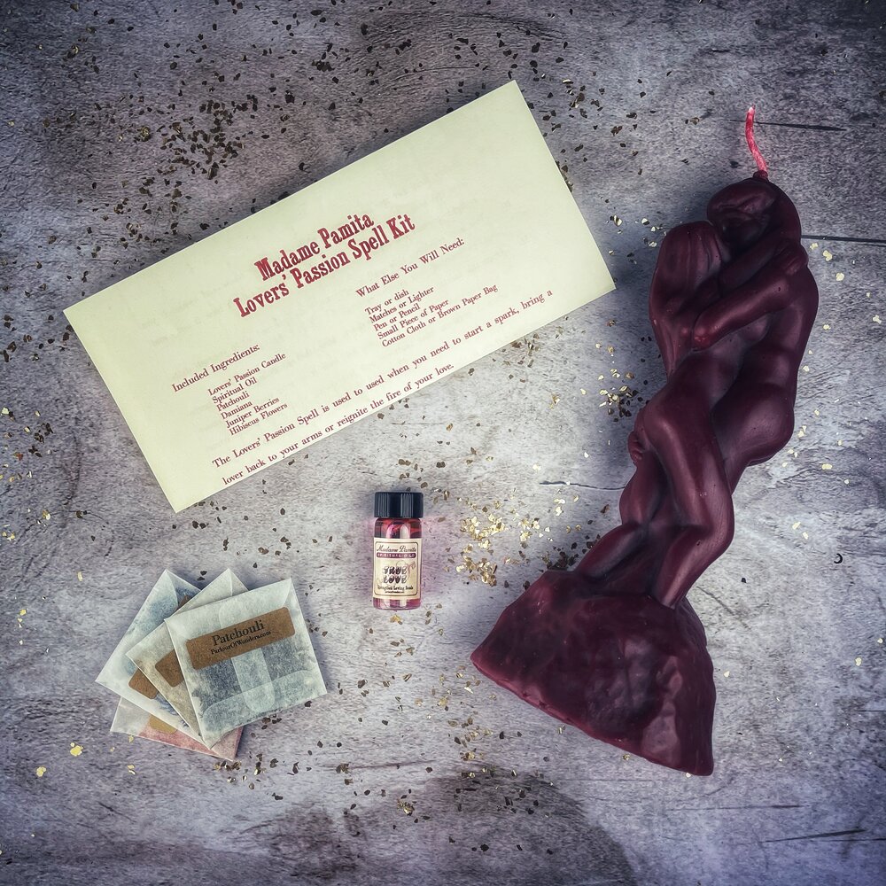Lovers Passion Candle Spell Kit - Northern Magick Supplies