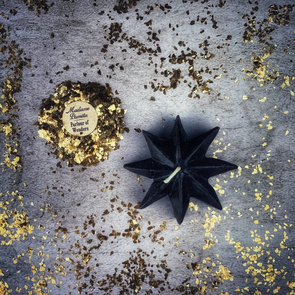 Beeswax Mystic Star Spell Candle - Northern Magick Supplies