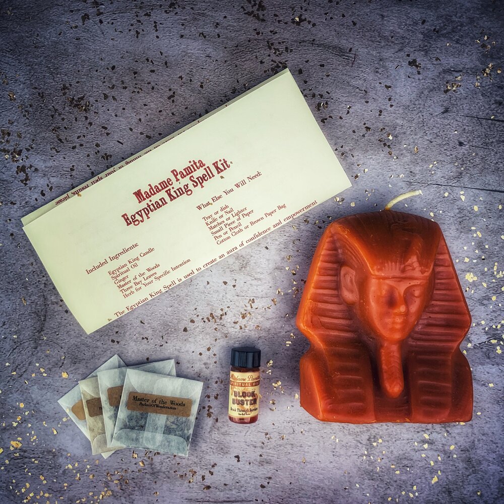Egyptian King Candle Spell Kit - Northern Magick Supplies