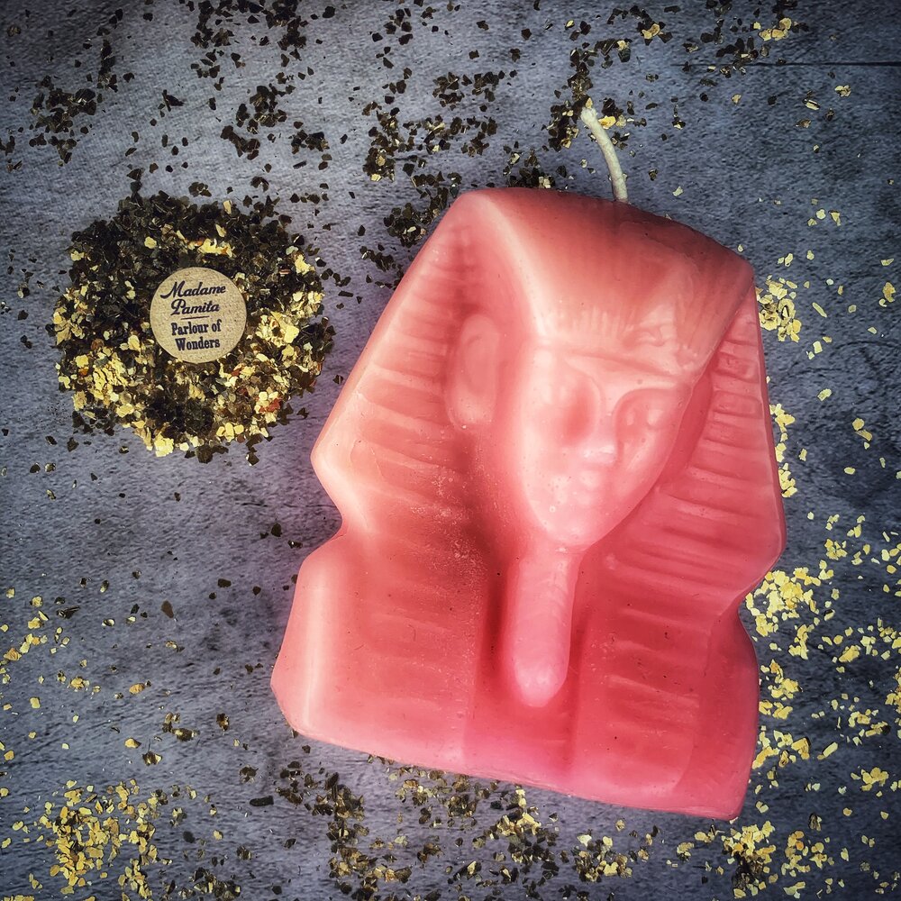 Beeswax Egyptian King Spell Candle - Northern Magick Supplies