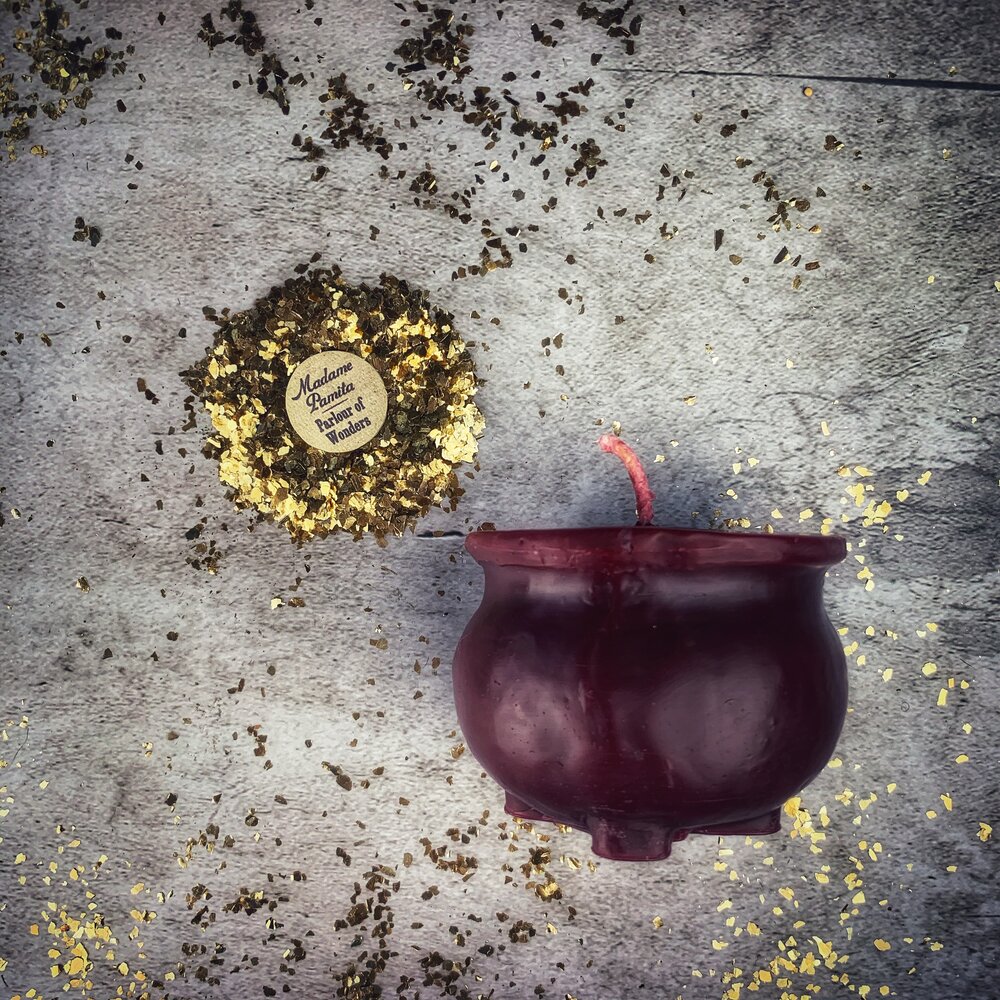 Beeswax Cauldron of Magick Spell Candle - Northern Magick Supplies