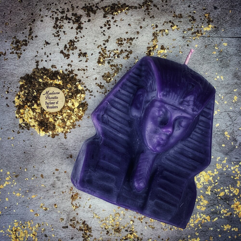 Beeswax Egyptian King Spell Candle - Northern Magick Supplies