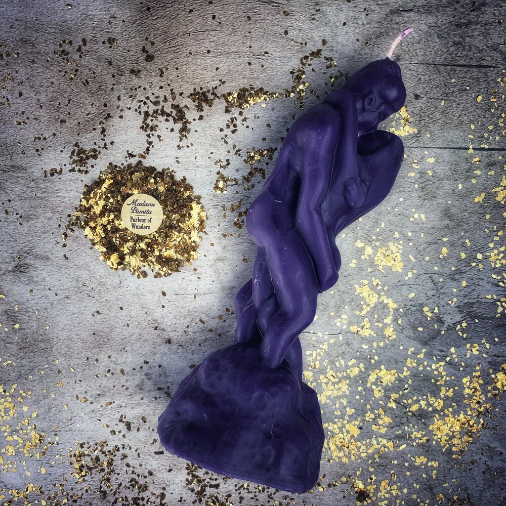 Beeswax Lovers' Passion Spell Candle - Ignite Romance & Desire Magic