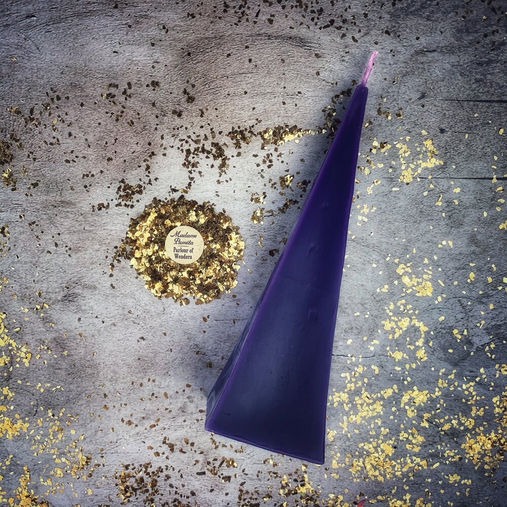 Beeswax Pyramid Spell Candle - Northern Magick Supplies