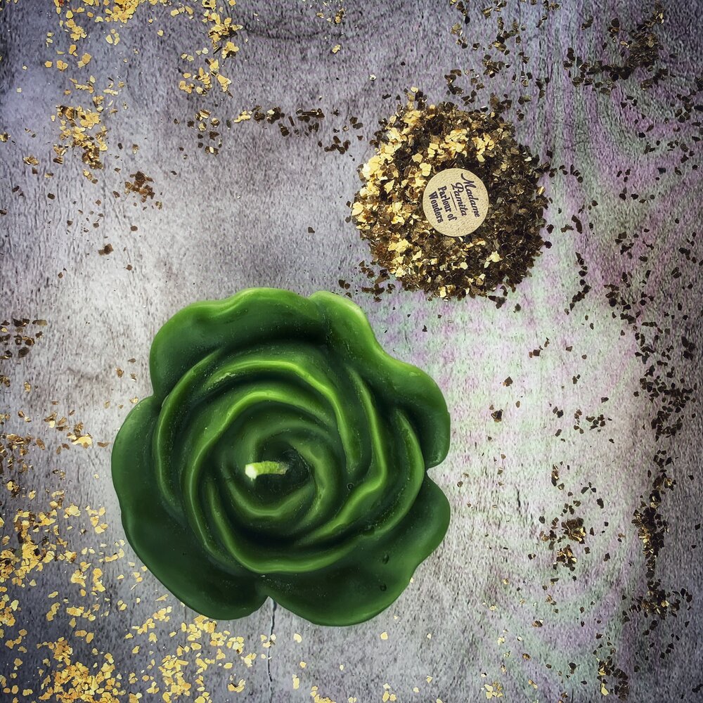 Beeswax Rose Romance Spell Candle - Northern Magick Supplies