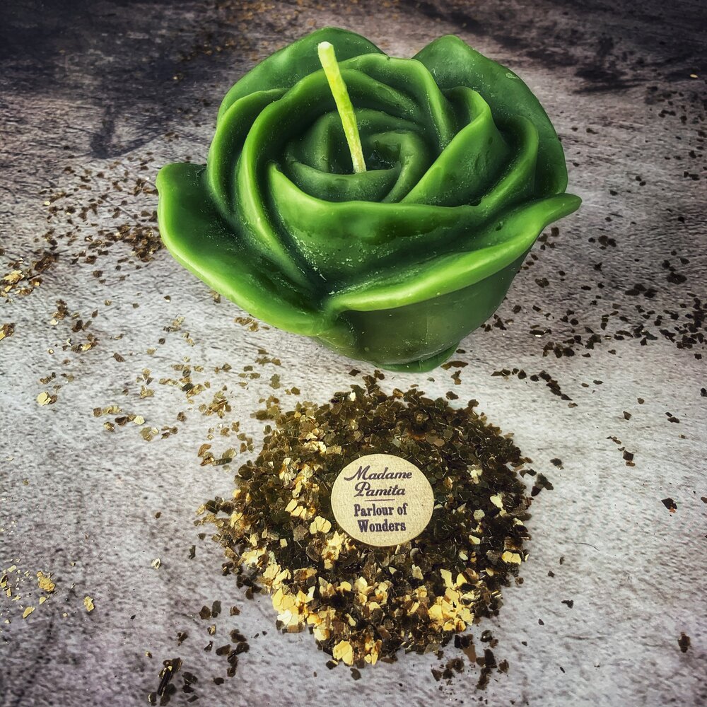 Beeswax Rose Romance Spell Candle - Northern Magick Supplies