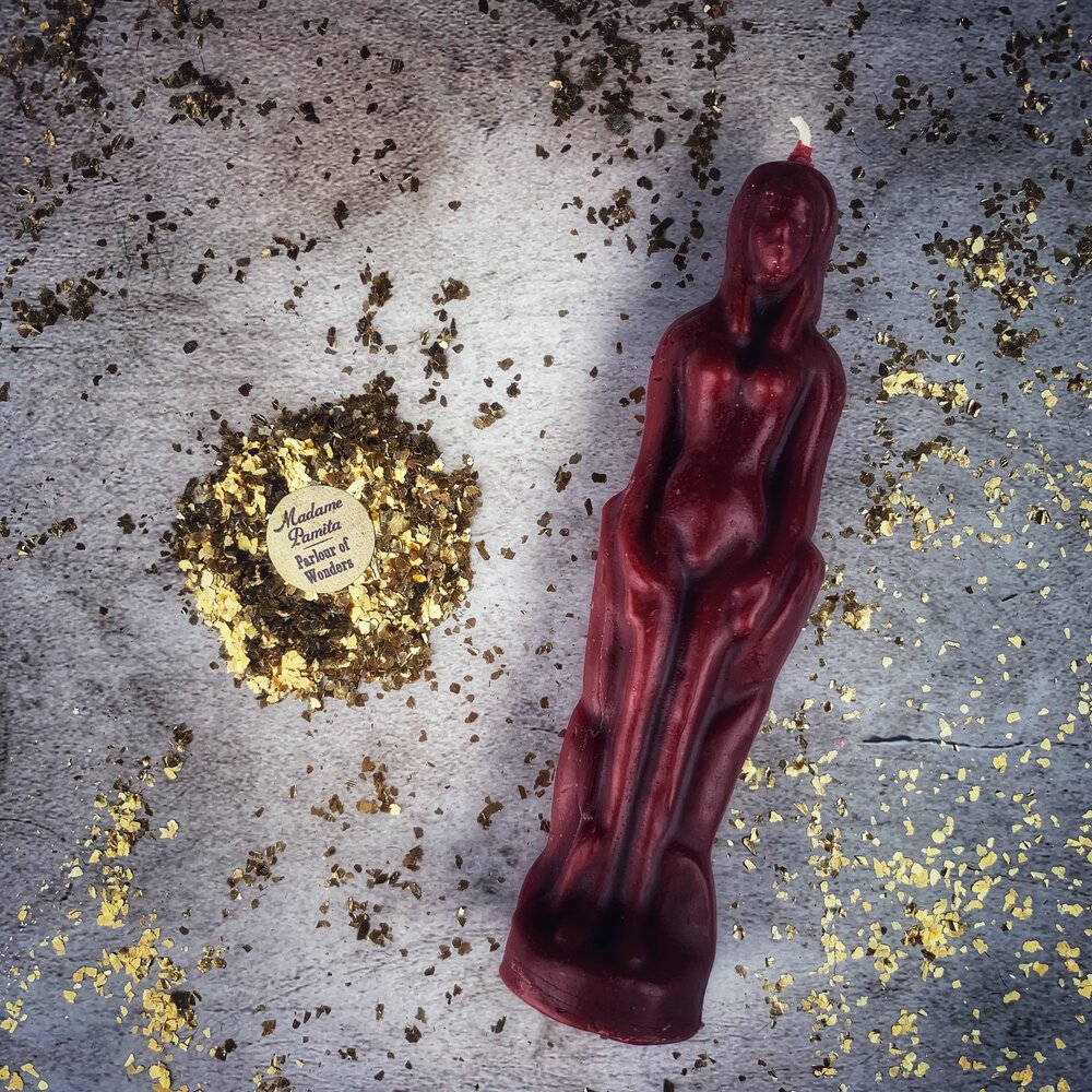 Beeswax Female Figural Spell Candle - Northern Magick Supplies