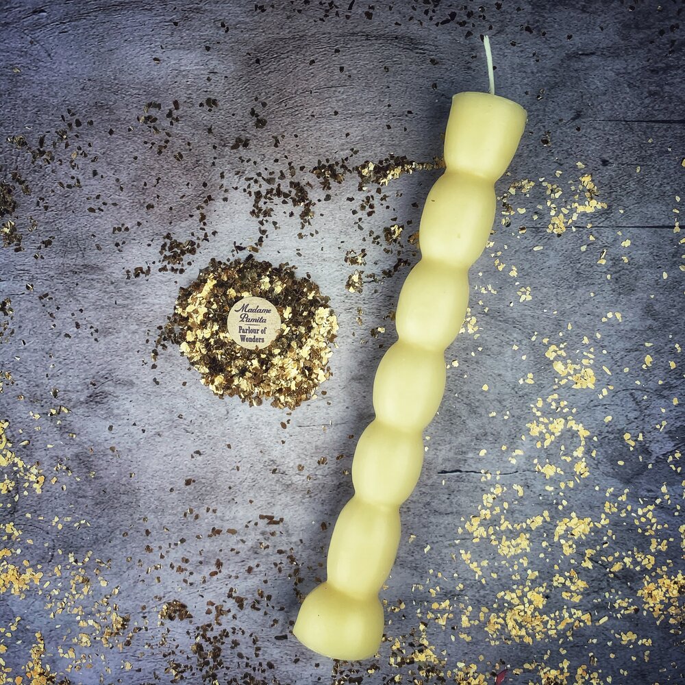 Beeswax Seven Knob Spell Candle - Northern Magick Supplies