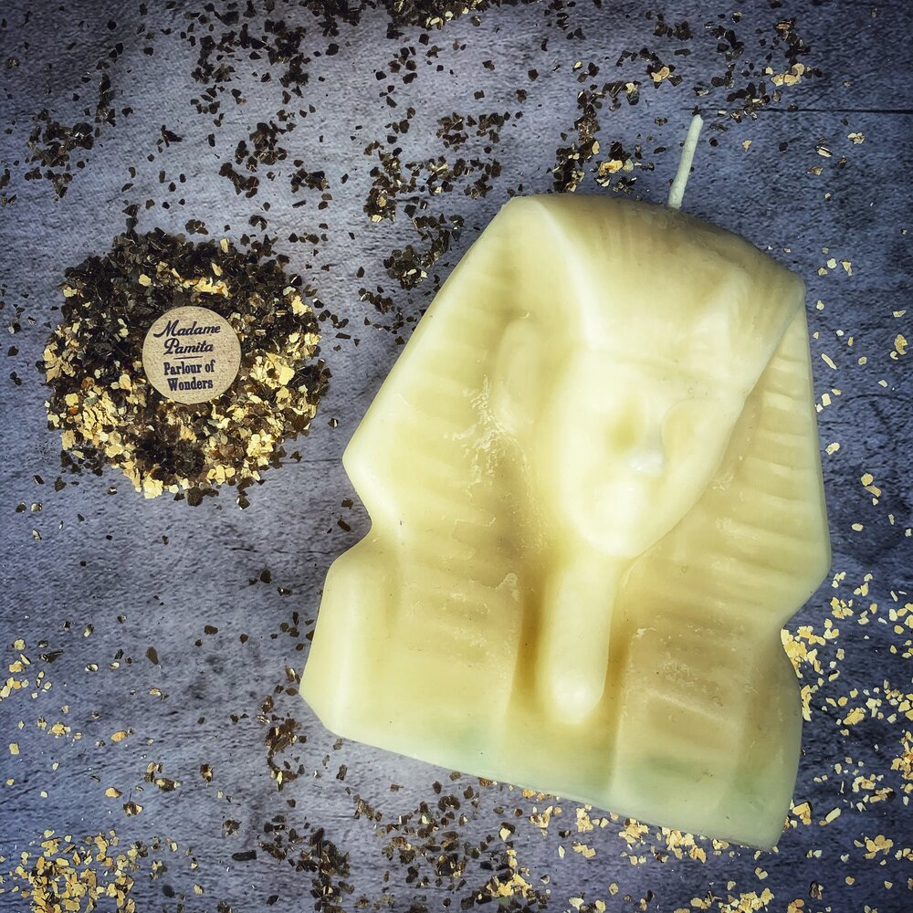 Beeswax Egyptian King Spell Candle - Northern Magick Supplies