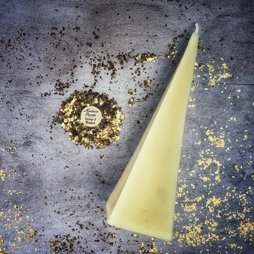 Beeswax Pyramid Spell Candle - Northern Magick Supplies