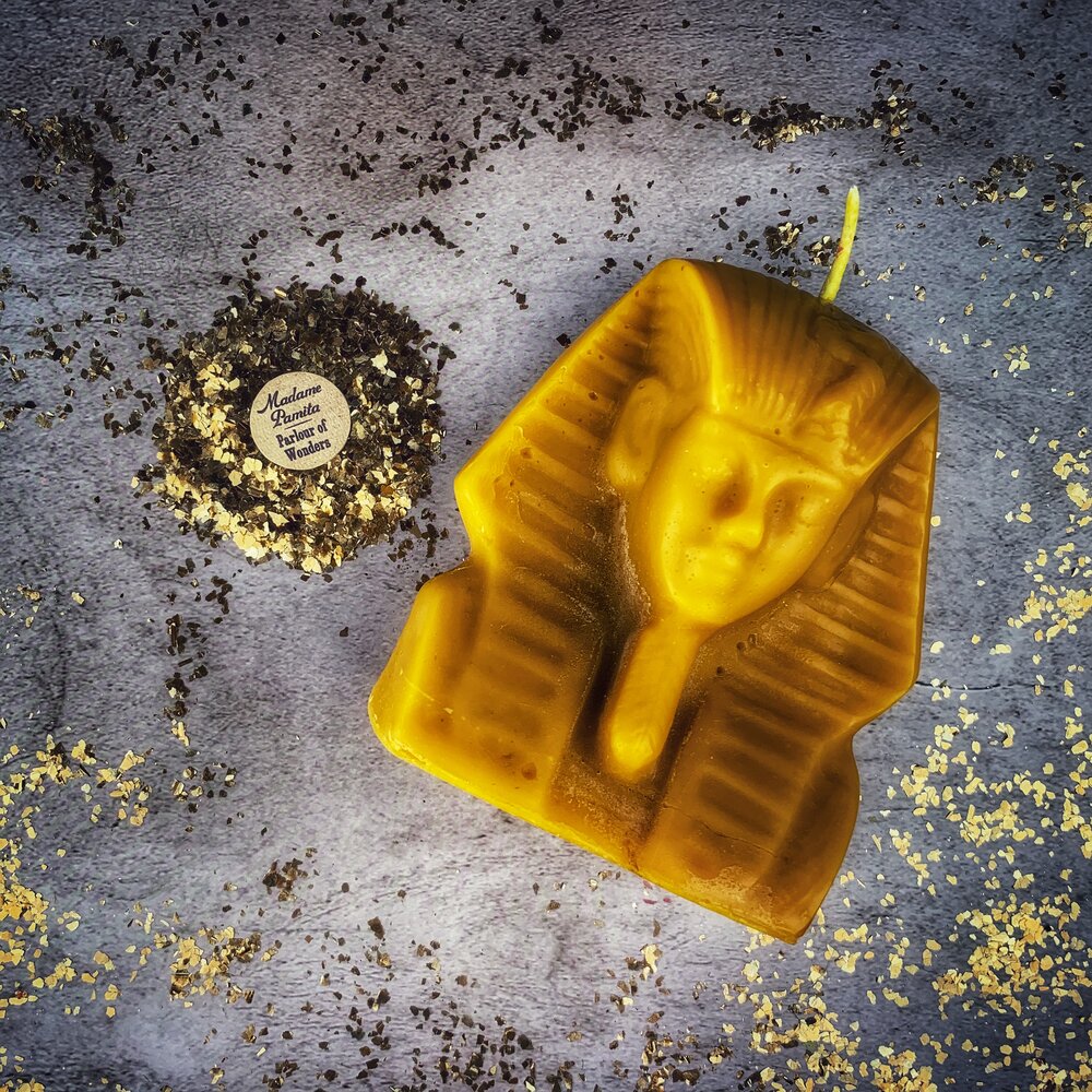 Beeswax Egyptian King Spell Candle - Northern Magick Supplies