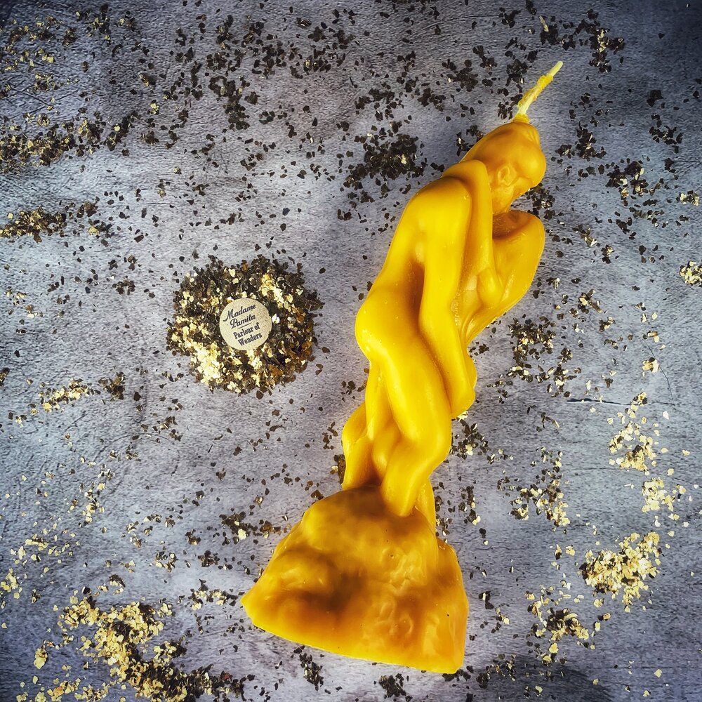 Beeswax Lovers' Passion Spell Candle - Ignite Romance & Desire Magic