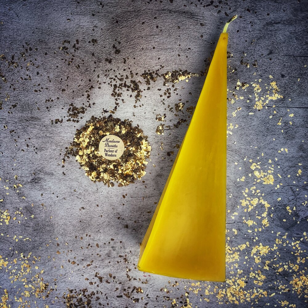 Beeswax Pyramid Spell Candle - Northern Magick Supplies