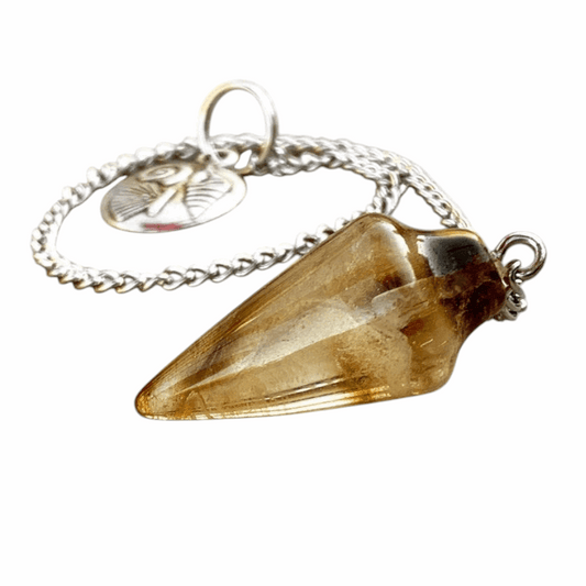 Natural Smoky Quartz Pendulum with Mystery Charm | Bag Charm