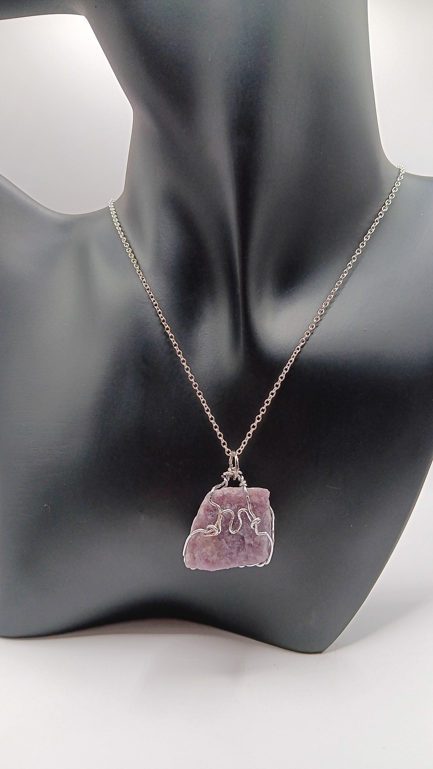 Stunning Lepidolite Necklace pendant!