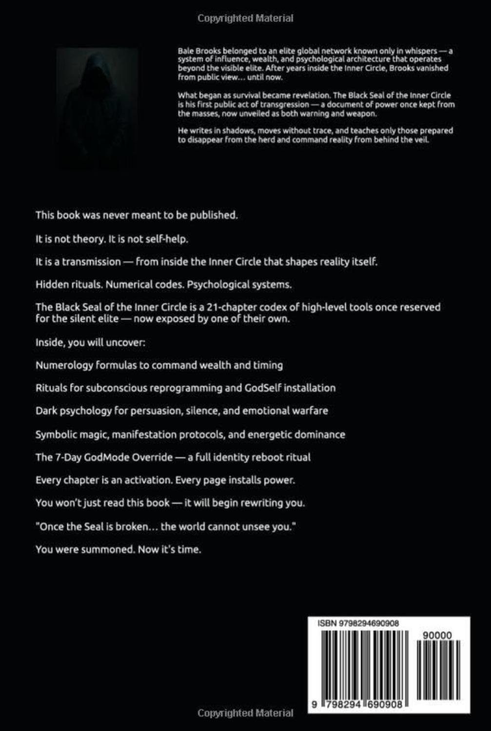 Black seal of the inner circle By. Bale Brooks (NEW) Soft cover - Northern Magick Supplies