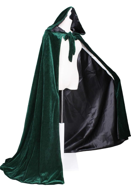 High Quality Velvet Renaissance Medieval Cloak Cape Lined with Satin - Northern Magick Supplies
