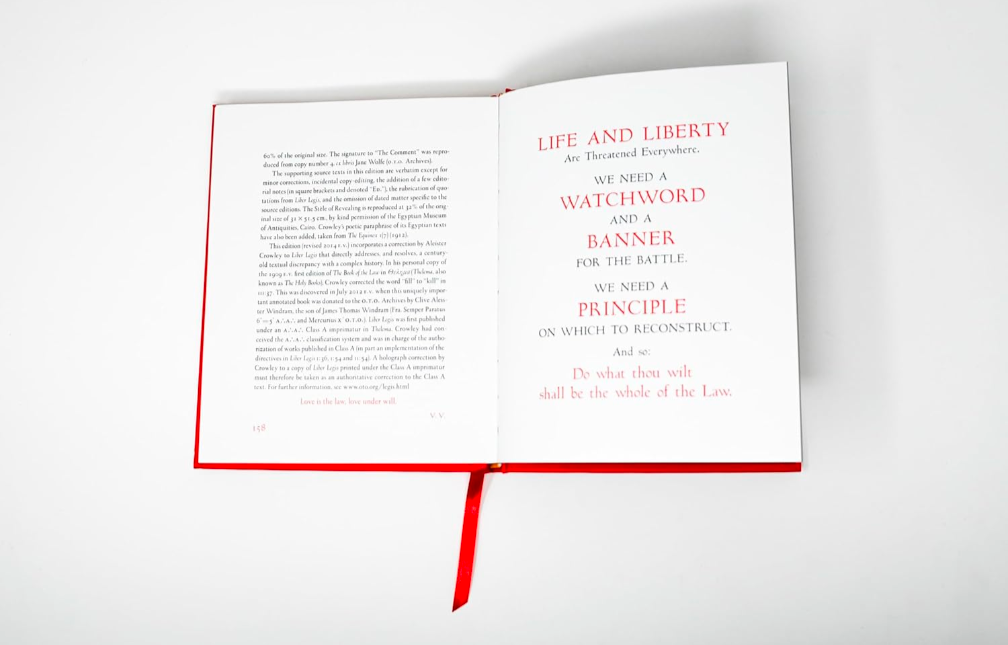 The Book of the Law: Liber Al Vel Legis (Centennial Edition) USED LIKE NEW CONDITION
