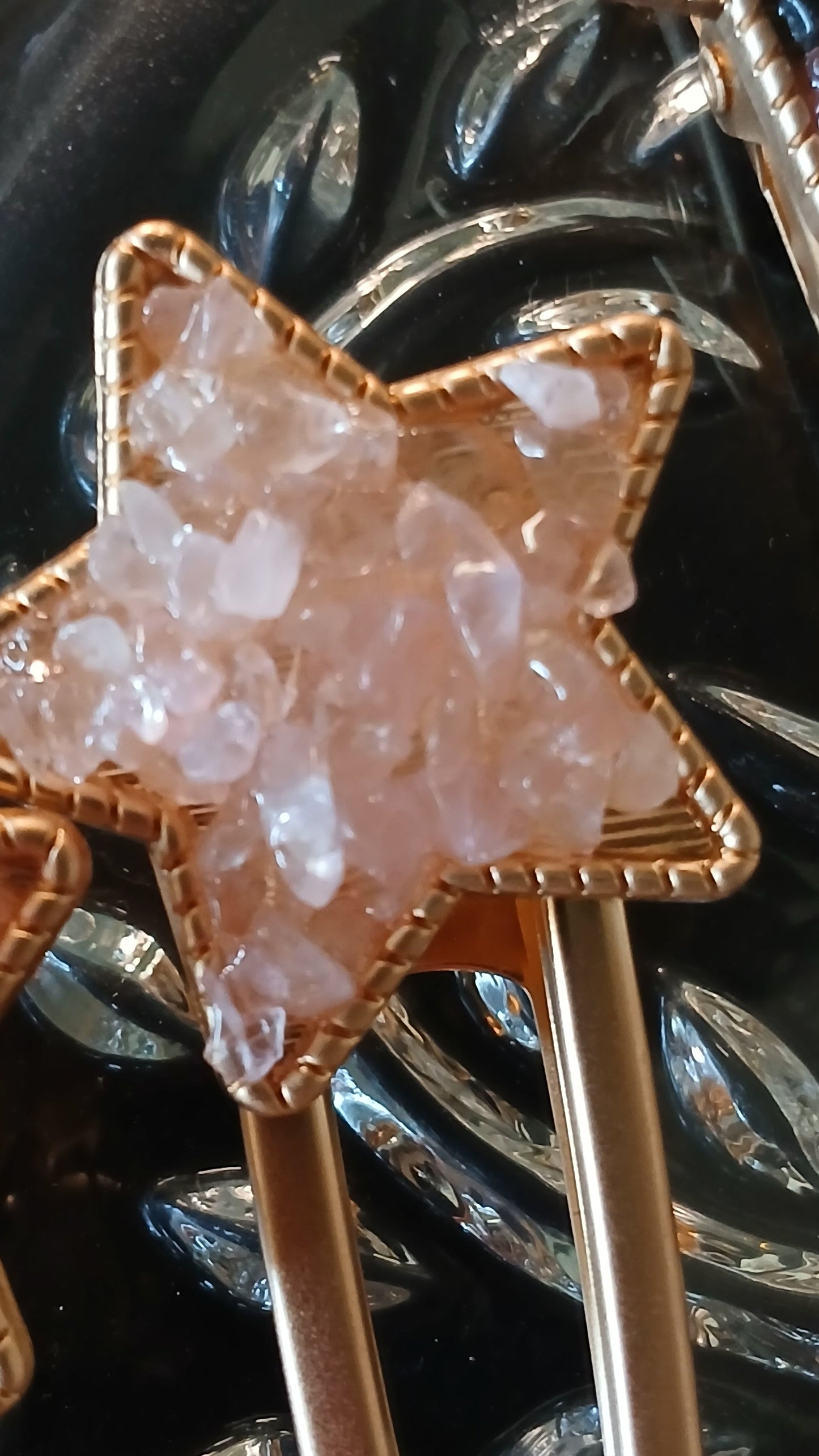 Crystal Chips Star Hair Clip