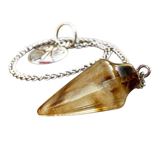 Natural Smoky Quartz Pendulum with Mystery Charm | Bag Charm