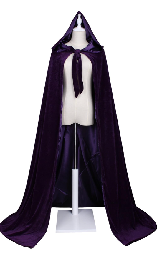 High Quality Velvet Renaissance Medieval Cloak Cape Lined with Satin