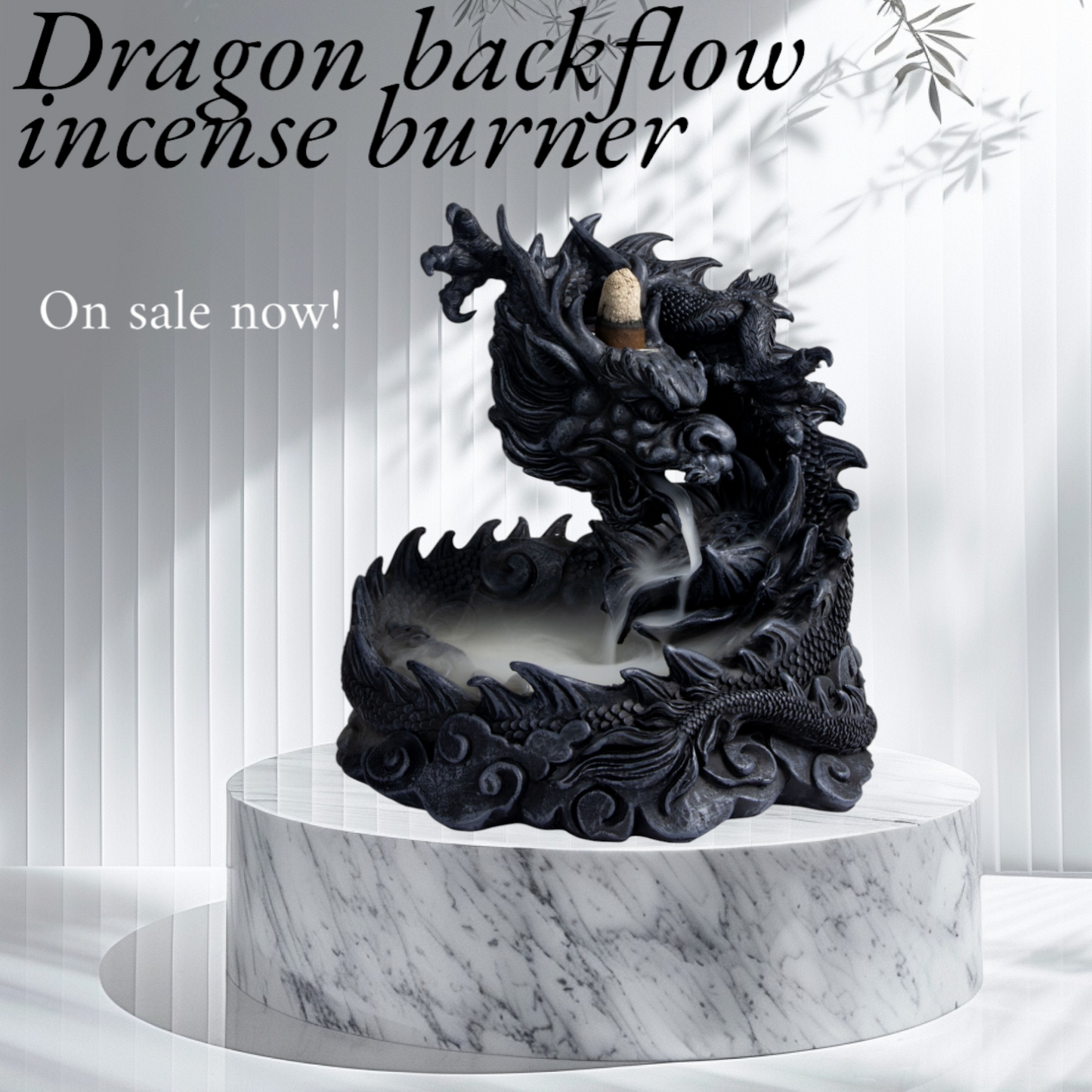 Dragon Polyresin Backflow incense burner Limited Stock!