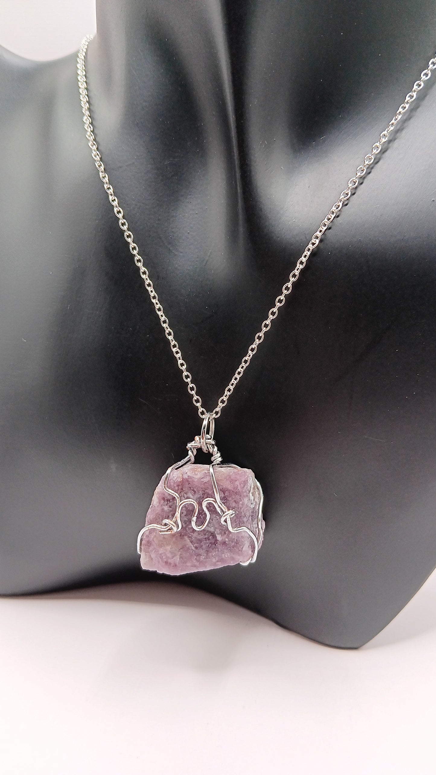 Stunning Lepidolite Necklace pendant!