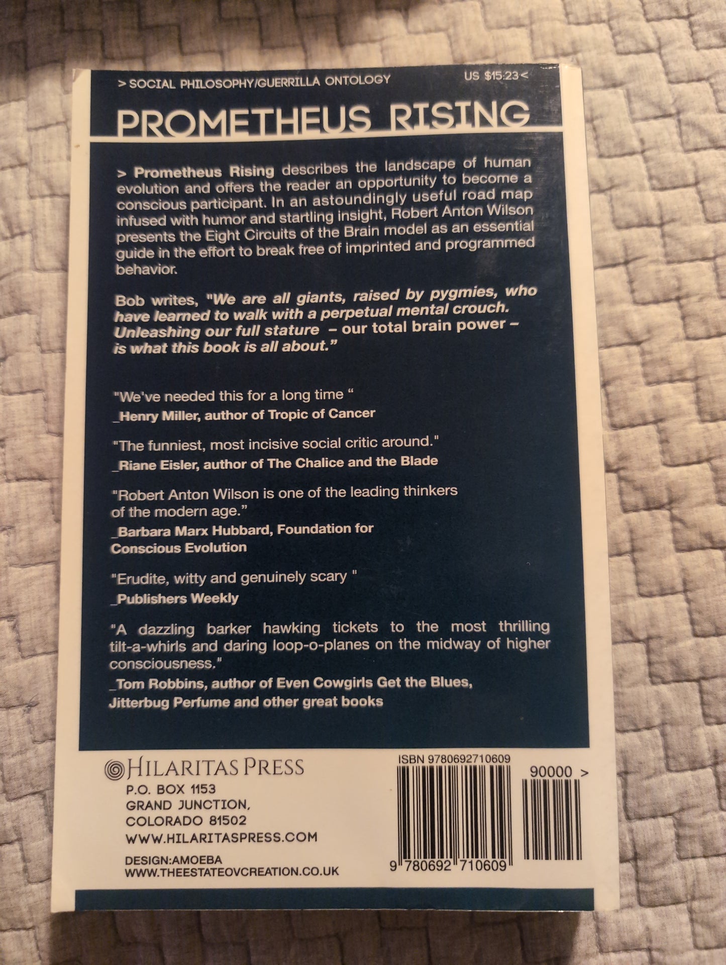 Prometheus rising by.Robert Anton Wilson USED CONDITION FAIR